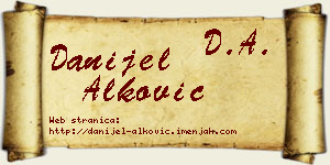 Danijel Alković vizit kartica